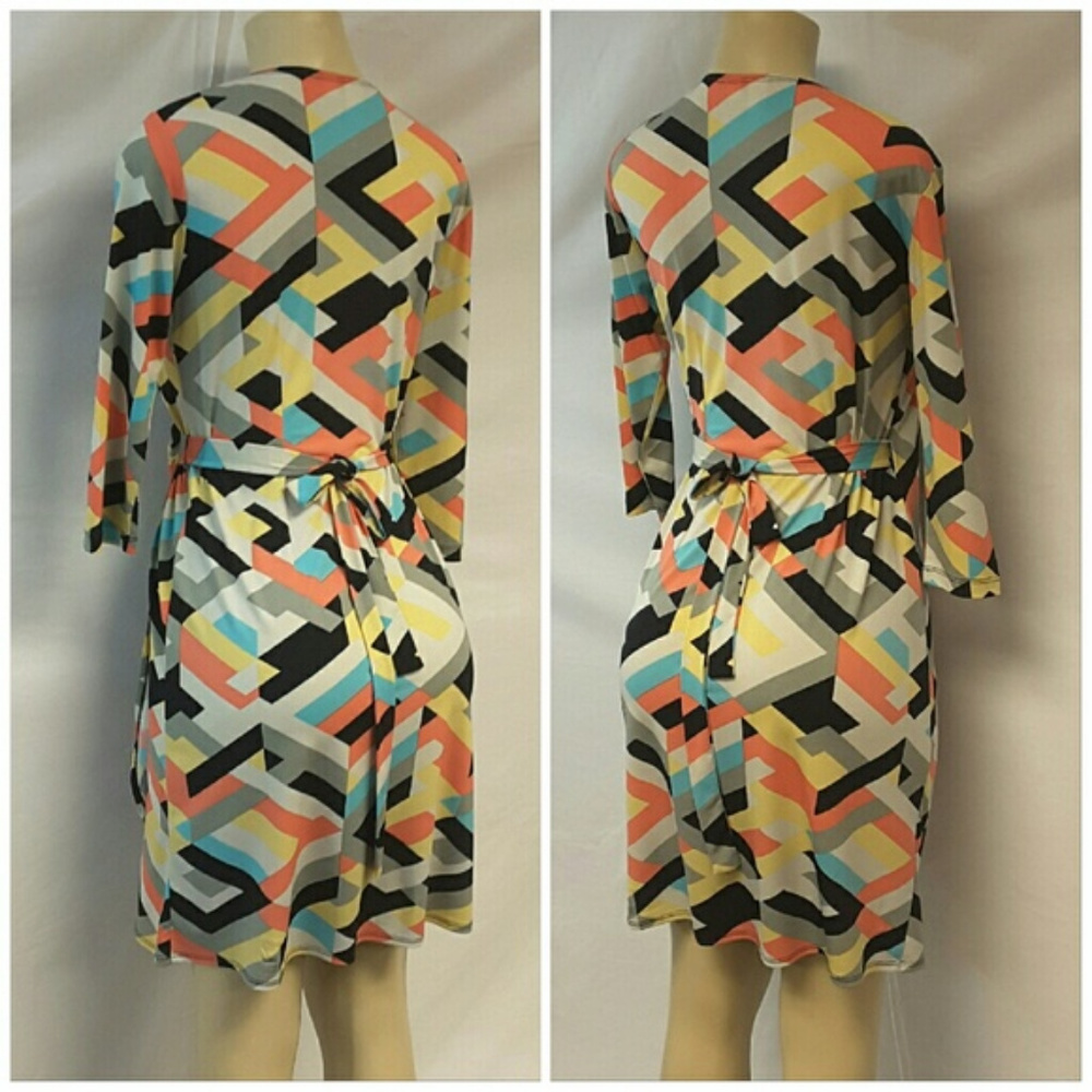 EMMA MICHELE, True Wrap Dress, size Small - Picture 3 of 8